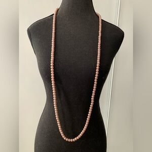 Elegant Pink Coral Beaded Necklace